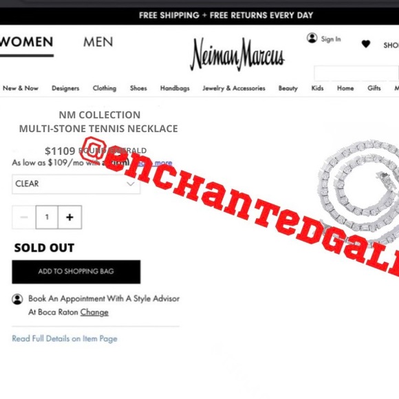 18k 63ct Multi-Stone Tennis Necklace - Picture 15 of 16